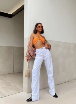 Princess Polly Clarke Top  Orange Online