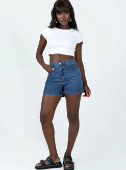 Princess Polly Classic Crop Tee  White Shop