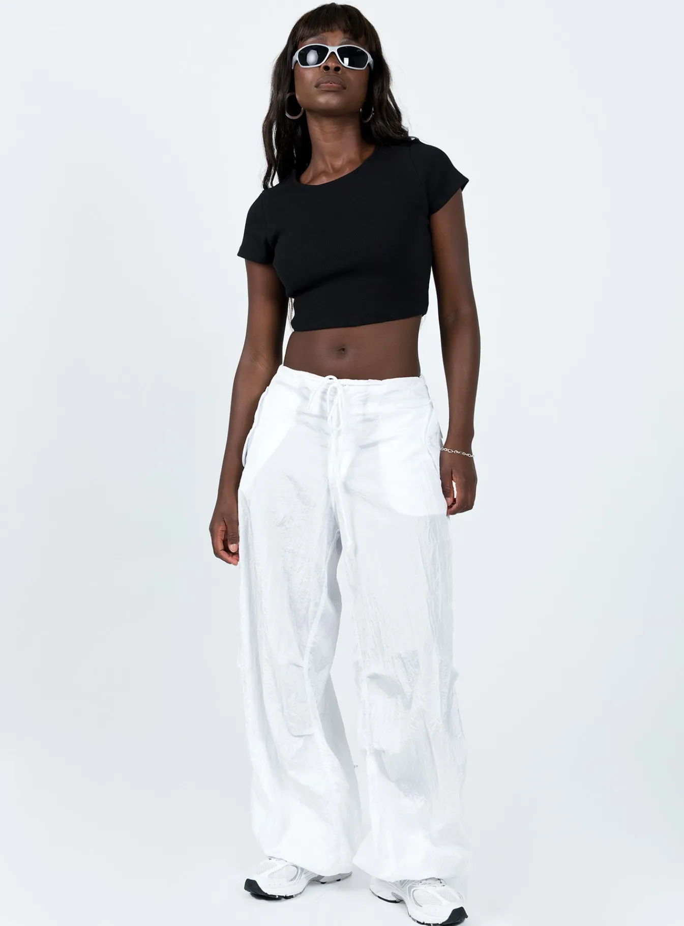 Princess Polly Classic Crop Teetall Black Clearance