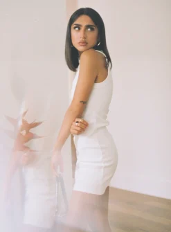 Princess Polly Classic Tank Dress  White Flash Sale