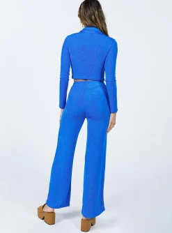 Princess Polly Claudia Set  Blue Flash Sale