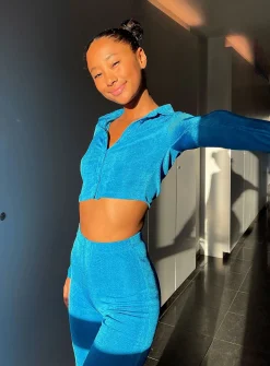 Princess Polly Claudia Set  Blue Flash Sale