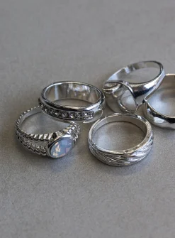 Princess Polly Clevedon Ring Pack  Silver Online