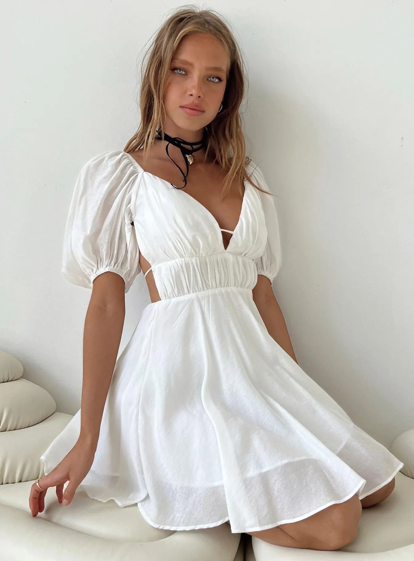 Princess Polly Clyne Mini Dress White Hot