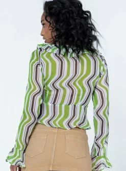 Princess Polly Colby Long Sleeve Top  Multi Fashion