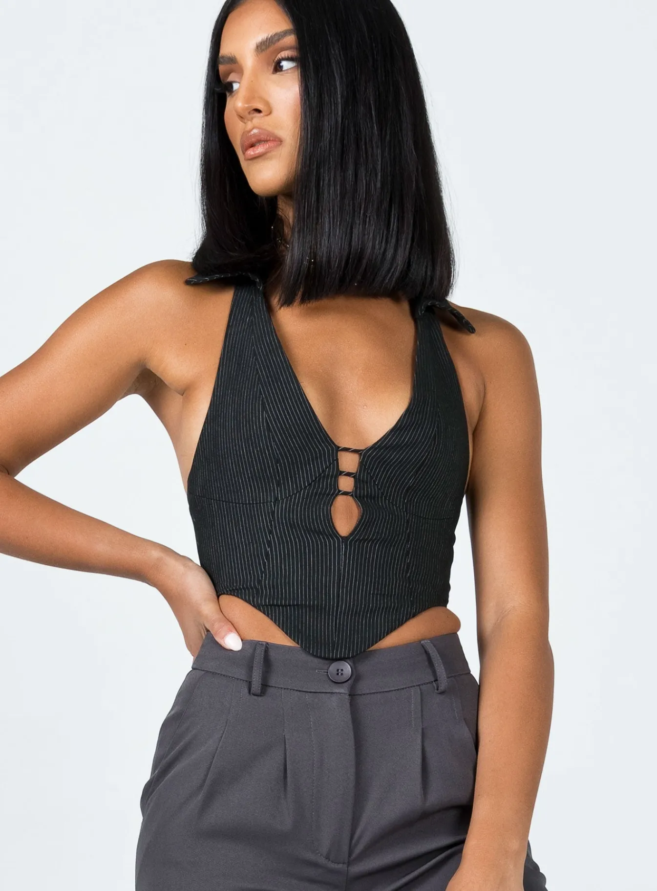 Princess Polly Colin Vest Top Black Sale