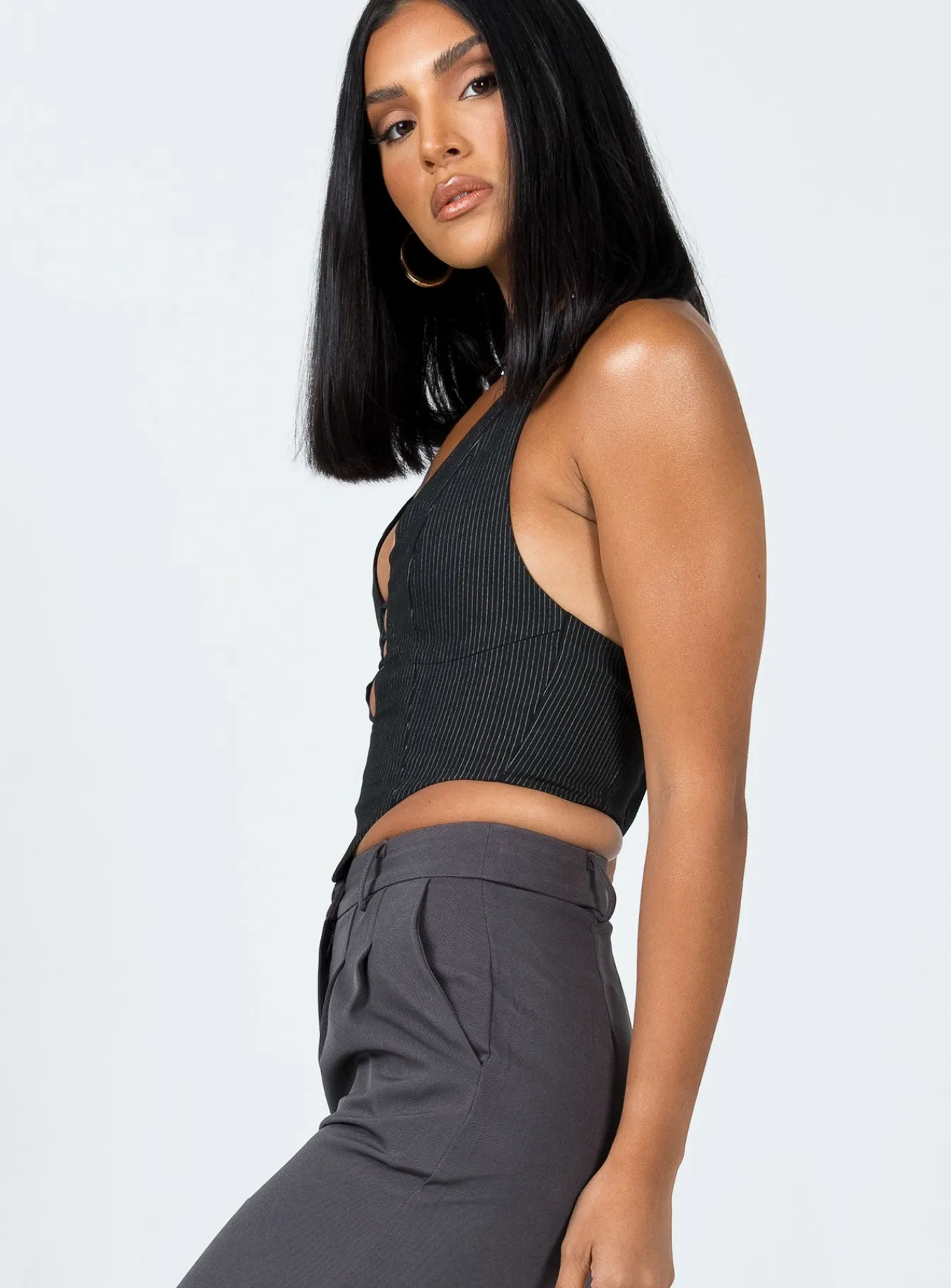 Princess Polly Colin Vest Top Black Sale