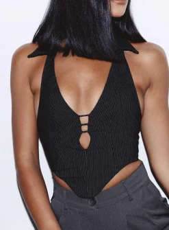 Princess Polly Colin Vest Top Black Sale
