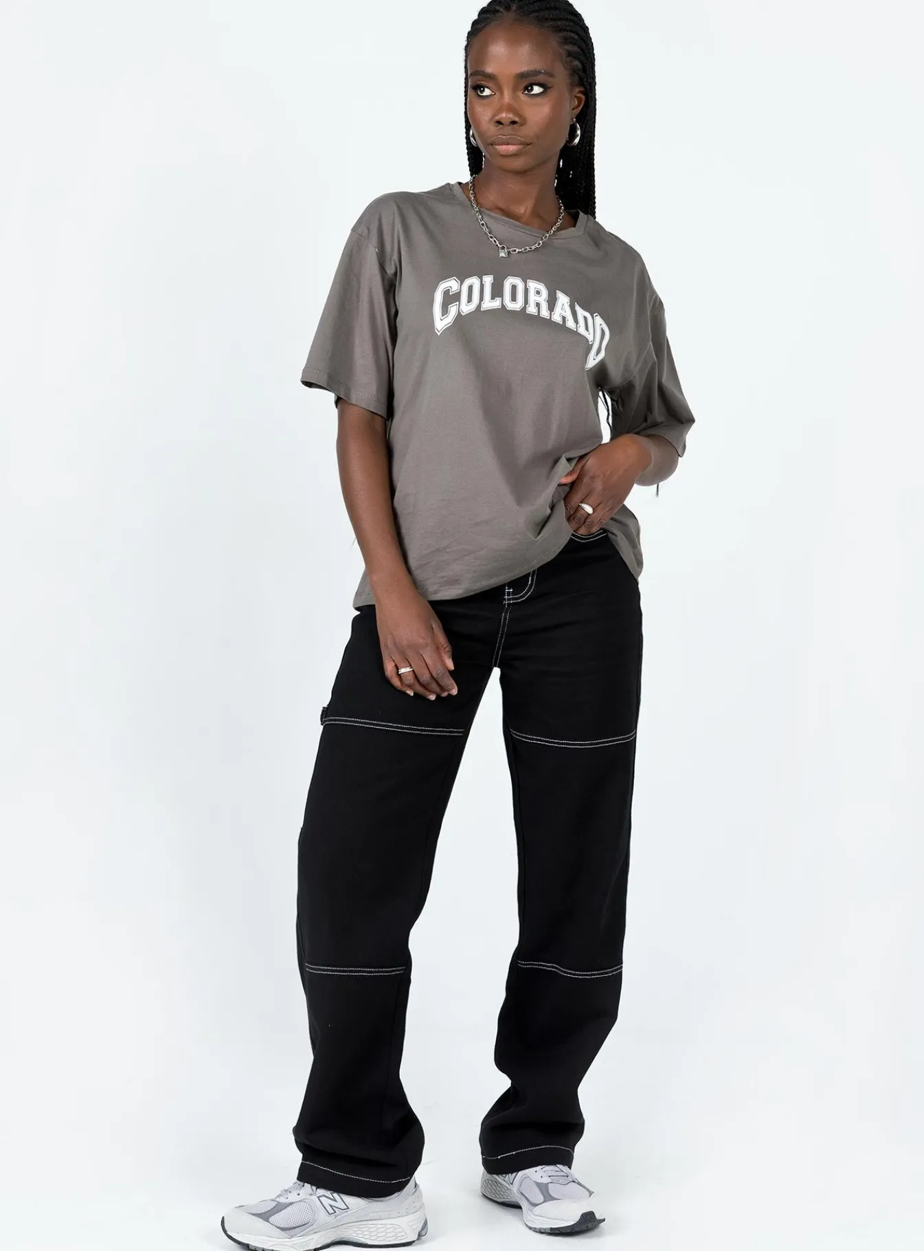 Princess Polly Colorado Graphic Tee  Grey Store