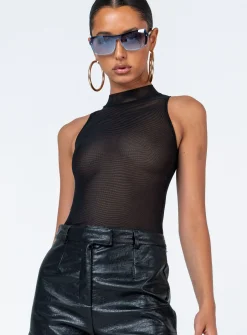 Princess Polly Como Bodysuit  Black Shop
