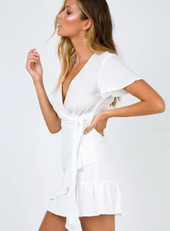 Princess Polly Company For One Wrap Dress  White New