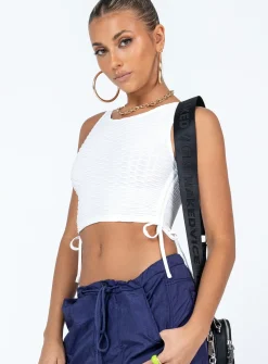 Princess Polly Connells Top  White Cheap