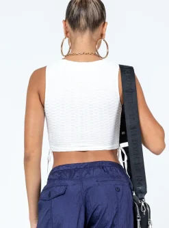 Princess Polly Connells Top  White Cheap