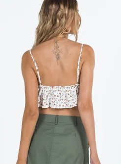Princess Polly Contardo Top  White / Floral Online