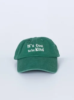 Princess Polly Cool To Be Kind Cap   Green Cheap