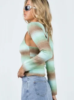 Princess Polly Coolara Sweater  Green Cheap