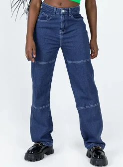 Princess Polly Copeland Jeans  Mid Wash Denim Best