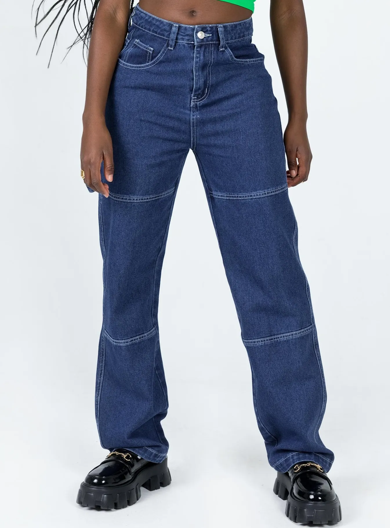 Princess Polly Copeland Jeans Mid Wash Denim Best