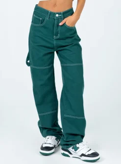 Princess Polly Copeland Jeans Green Best