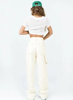 Princess Polly Copeland Jeans White Shop