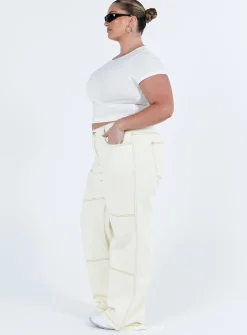 Princess Polly Copeland Jeanscurve White Store