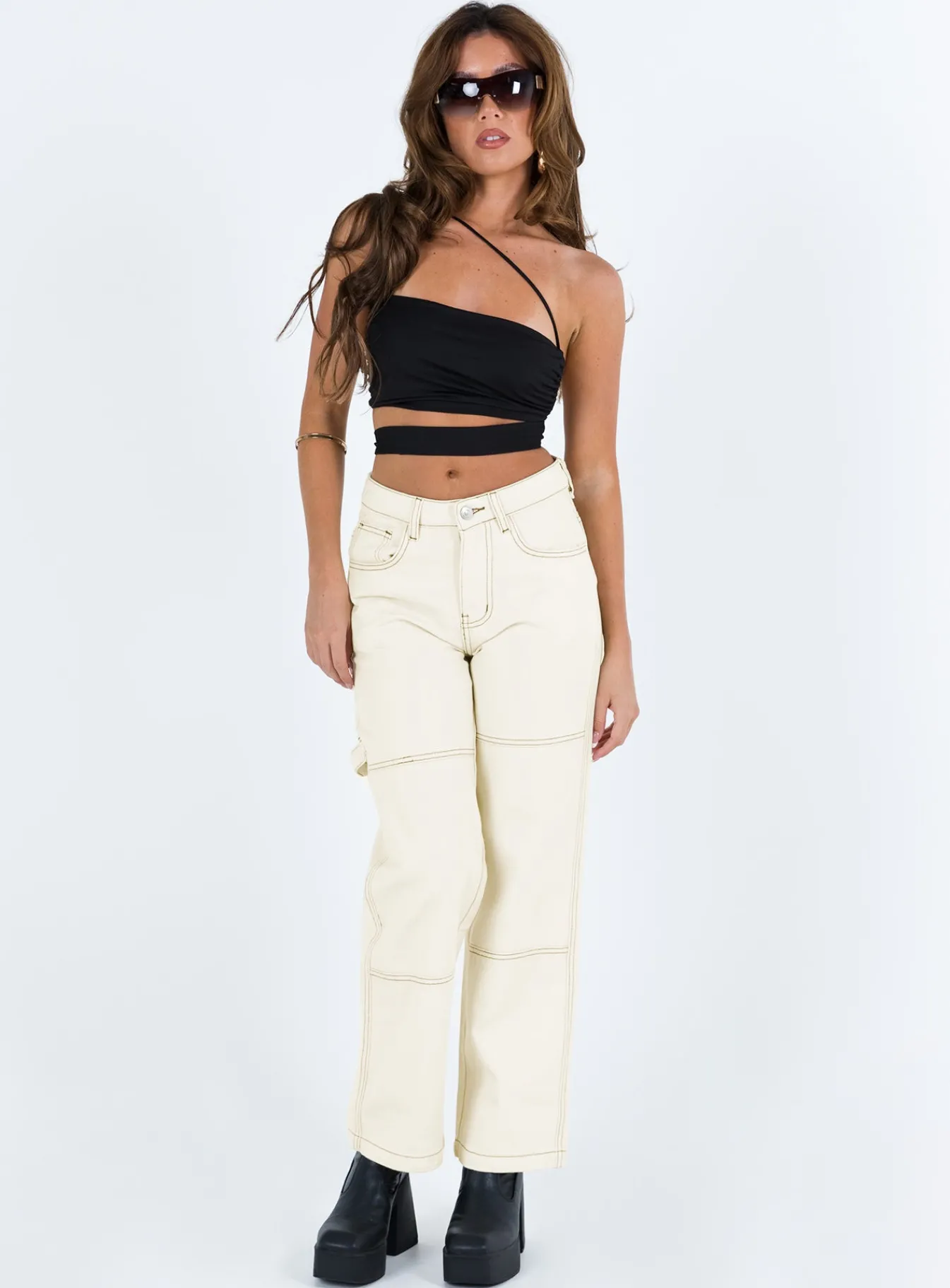 Princess Polly Copeland Jeanspetite White Sale