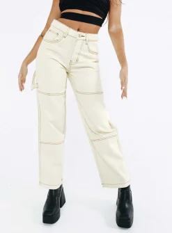 Princess Polly Copeland Jeanspetite White Sale