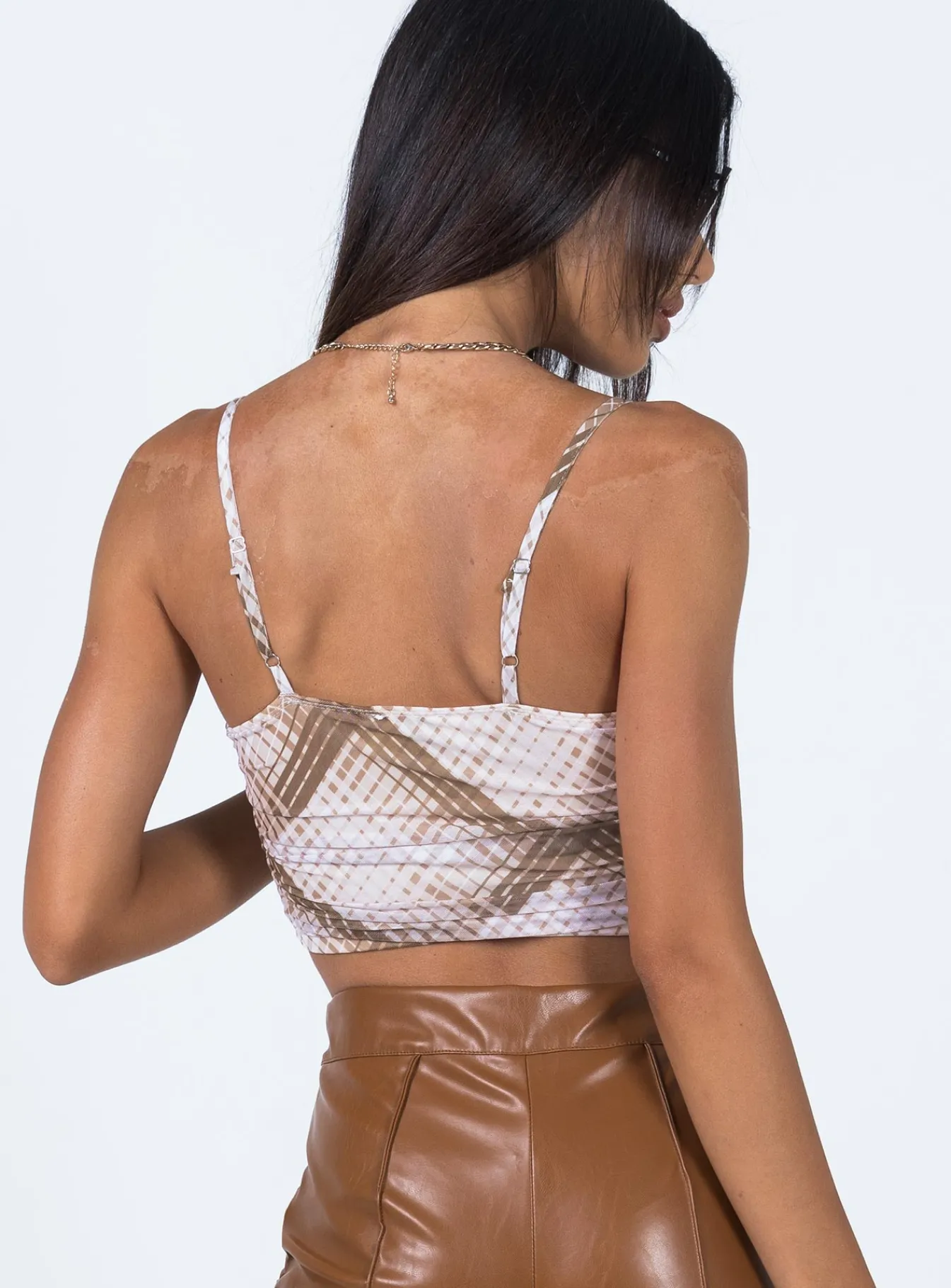 Princess Polly Coraline Top Brown Hot