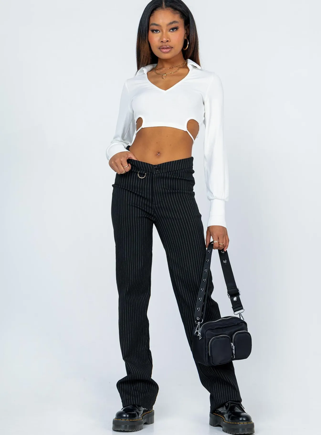 Princess Polly Corbin Long Sleeve Top White Store