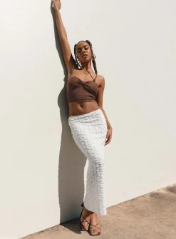 Princess Polly Corine Maxi Skirt White Fashion