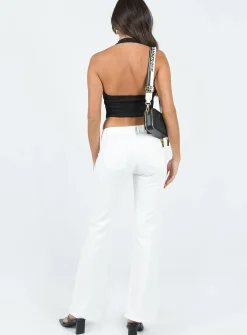 Princess Polly Corso Low Rise Jeans  White Online
