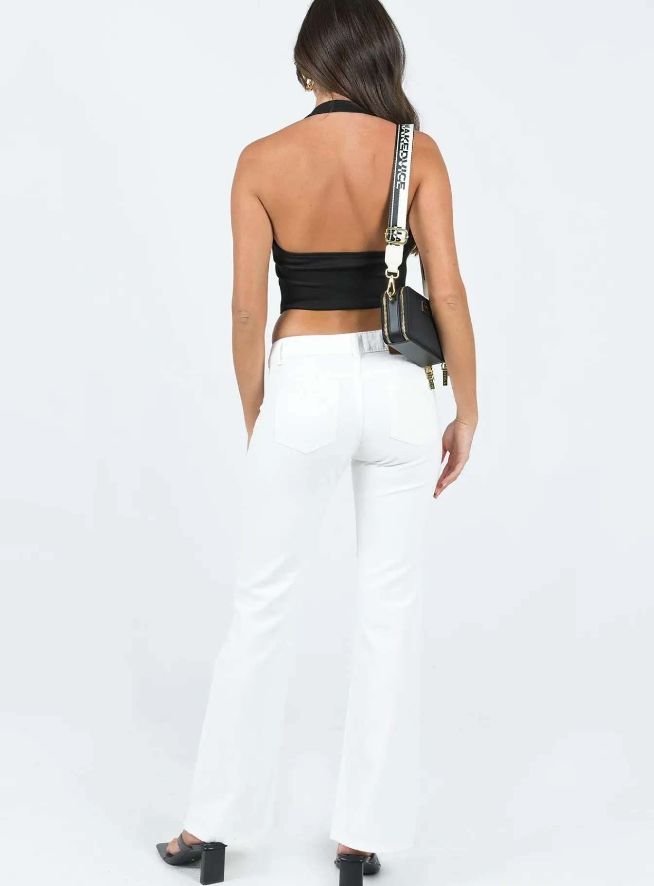Princess Polly Corso Low Rise Jeans  White Online