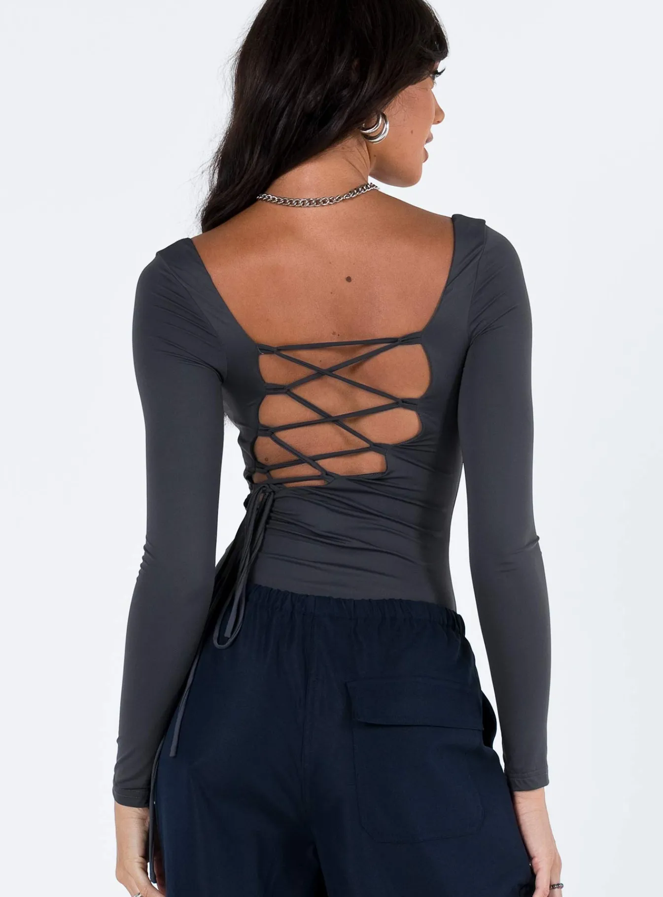 Princess Polly Corthay Bodysuit Grey Best Sale