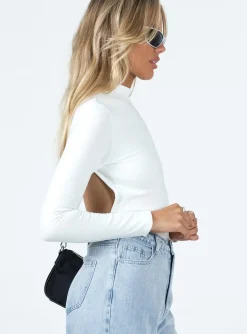 Princess Polly Cosmos Backless Bodysuit  Ivory Discount