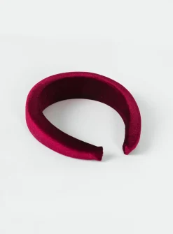 Princess Polly Cotter Headband  Burgundy Store