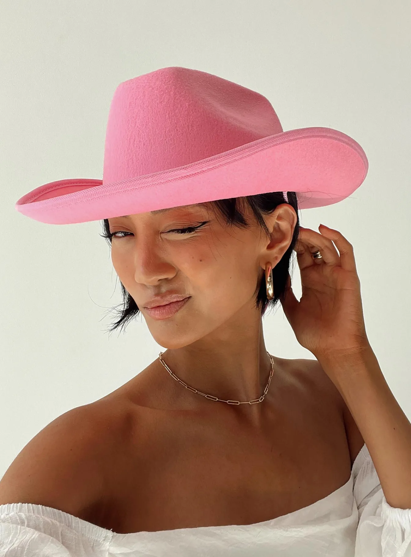 Princess Polly Coulson Cowboy Hat Pink Online