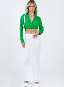 Princess Polly Covern Top  Green Outlet