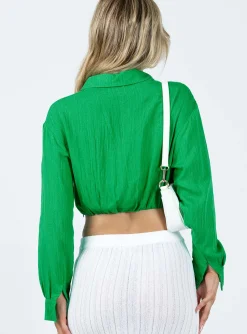 Princess Polly Covern Top  Green Outlet