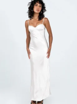 Princess Polly Creewood Maxi Dress  Champagne Best Sale