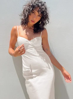 Princess Polly Creewood Maxi Dress  Champagne Best Sale
