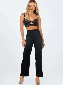 Princess Polly Croft Pantsglitter   Black Cheap
