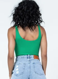 Princess Polly Crosby Bodysuit Green Flash Sale