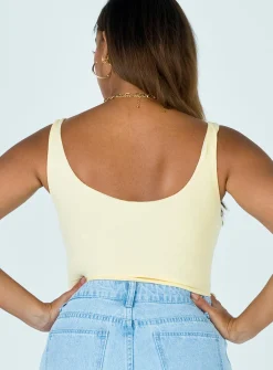 Princess Polly Crosby Bodysuit Yellow Flash Sale