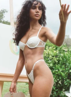 Princess Polly Cupid Bralette  White New