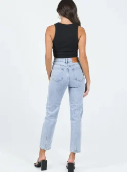 Princess Polly Curzon Mom Jeans Denim Best Sale