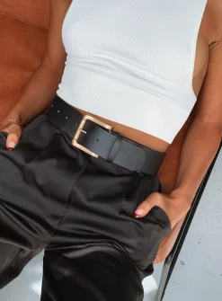 Princess Polly Cutie Cutie Belt   Black New