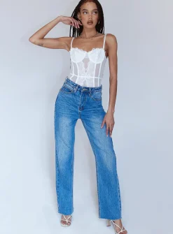 Princess Polly Dabney Bodysuit White Best Sale