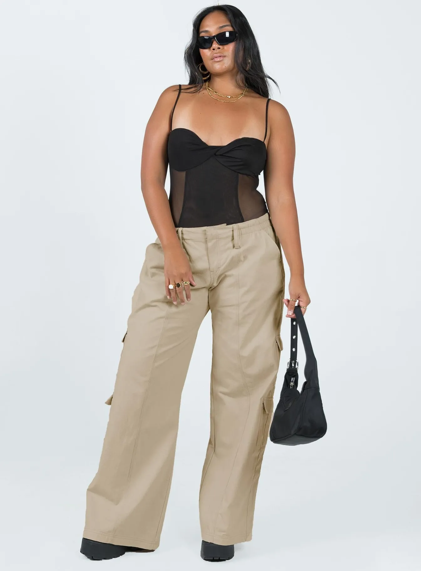 Princess Polly Dagallo Mesh Bodysuit Black Sale