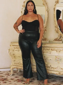 Princess Polly Dagallo Mesh Bodysuitcurve   Black Sale