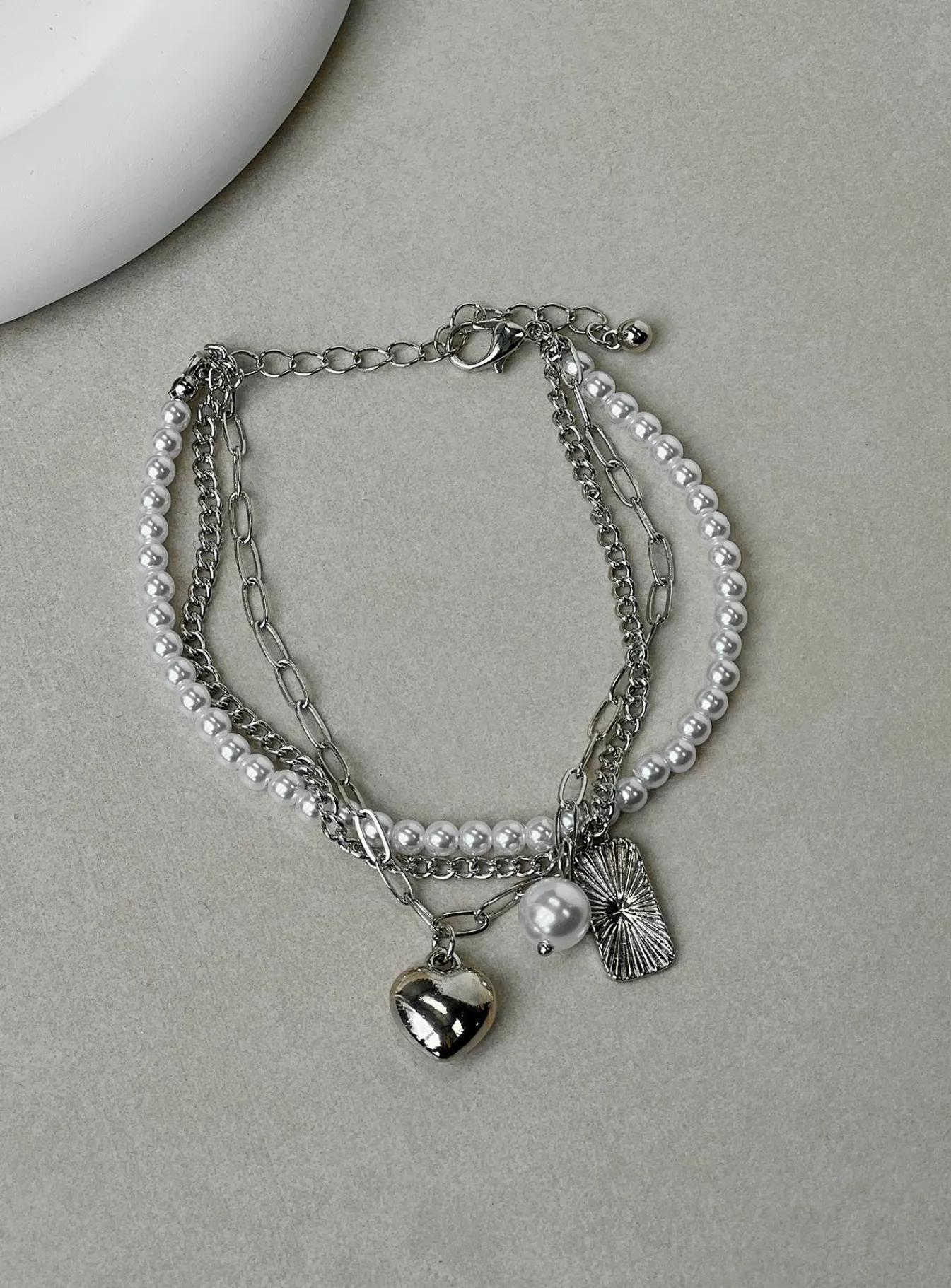 Princess Polly Daintree Charm Bracelet Silver Flash Sale